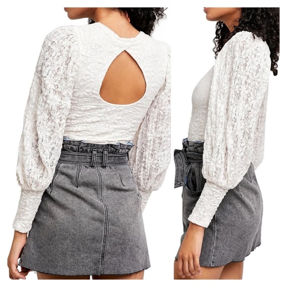 [free people] jasmine tea time lace top - Picture 2 of 2